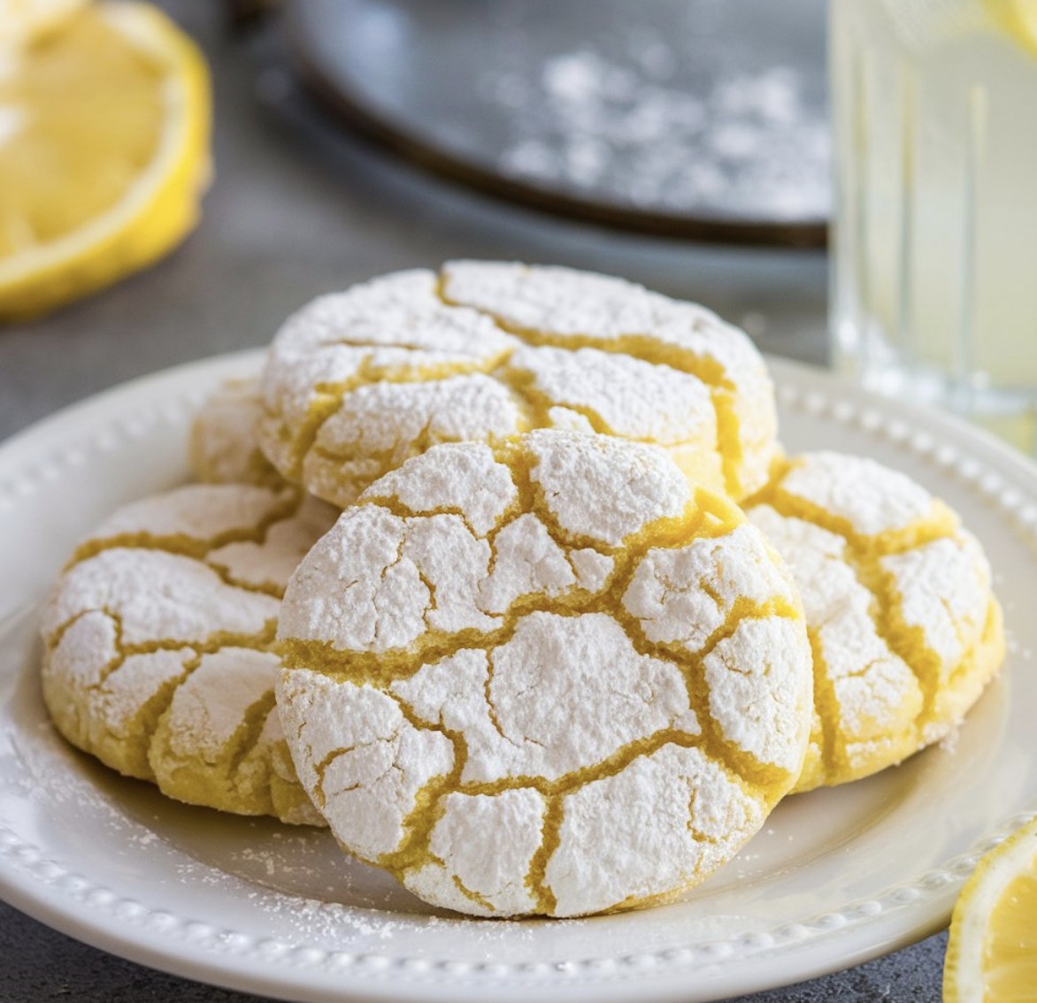 Lemon Crinkle Cookies